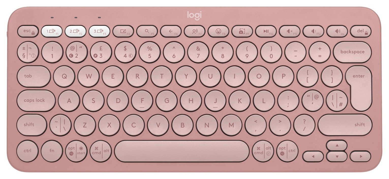 Logitech Pebble Keys 2 K380S Wireless Keyboard – Rose