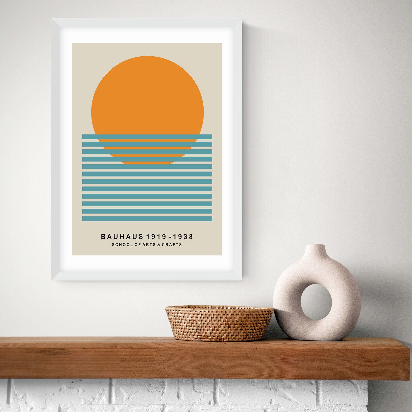 East End Prints Sun Bauhaus Art Print