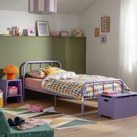 Argos Home Charlie Single Metal Bed Frame - Lilac