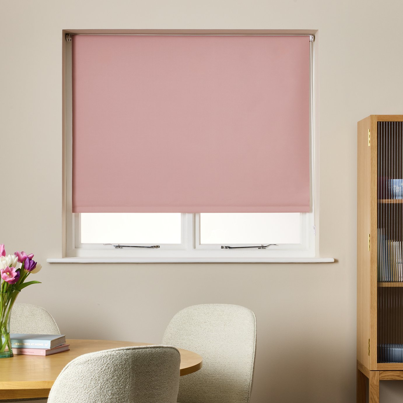 Habitat Blackout Blush Roller Blind - 120cm