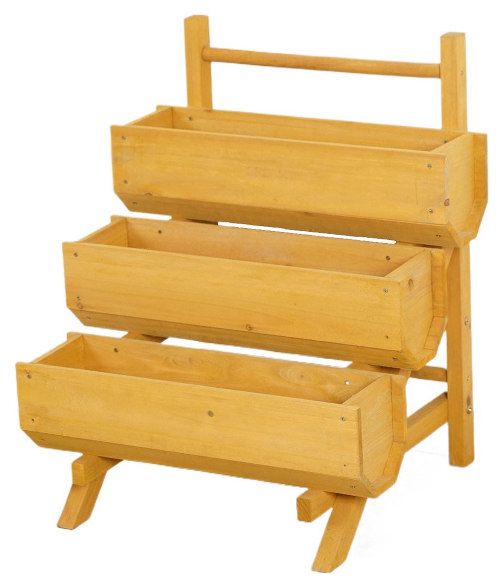 Mcgregor Stepped Timber Garden Planter