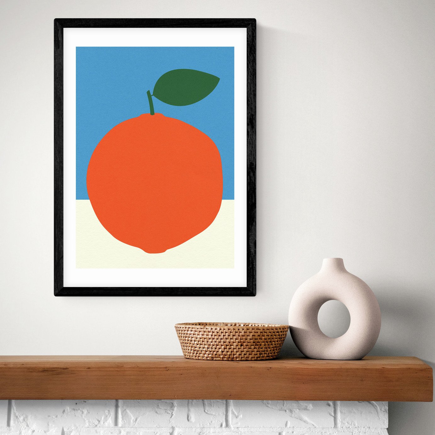 East End Prints Orange Art Print