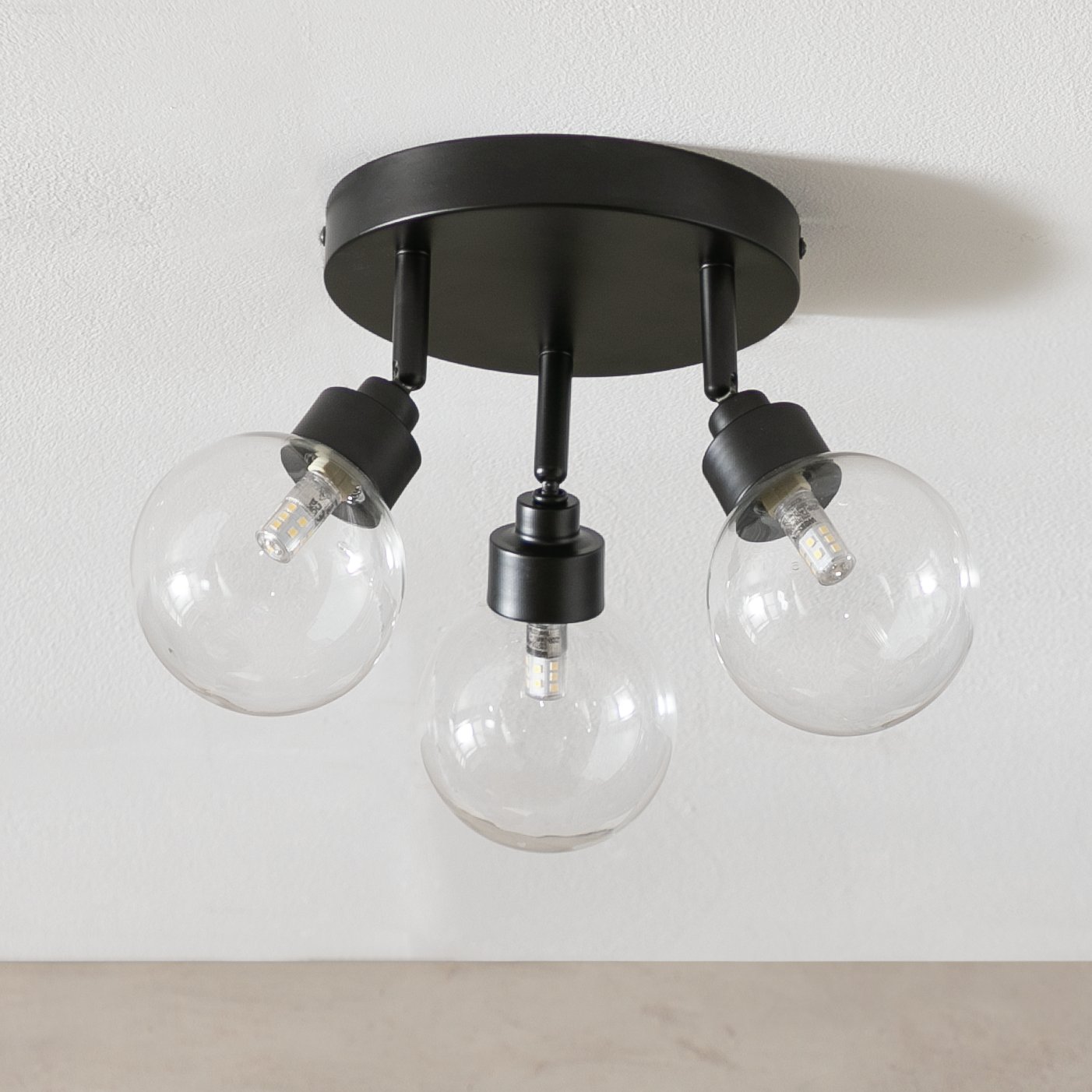 Habitat Tay Steel 3 Lights Spotlight Plate - Black