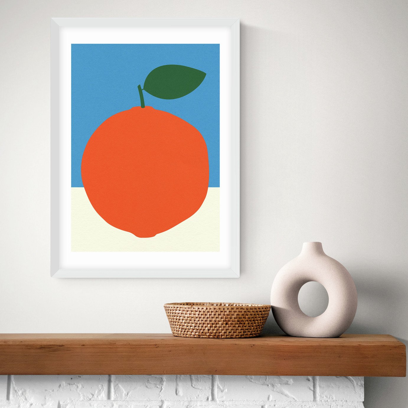 East End Prints Orange Art Print