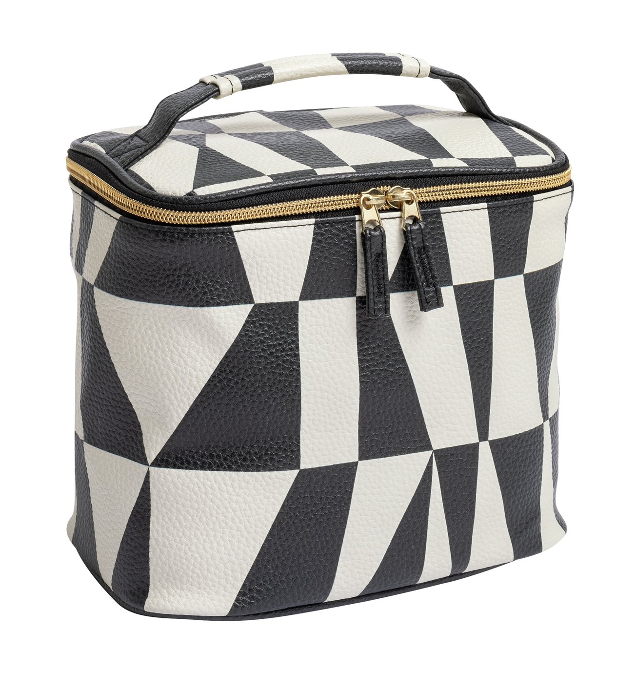  Home Modern Geo Faux Leather Lunch Bag