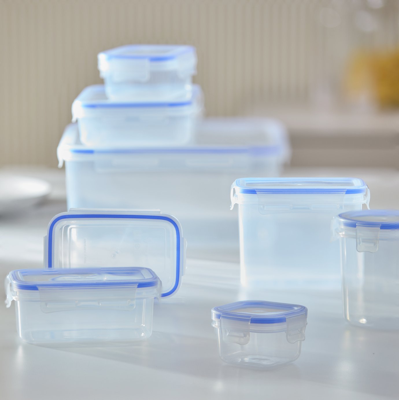 Argos Home Klip Lock Muti Pack Storage Set - 8 Piece