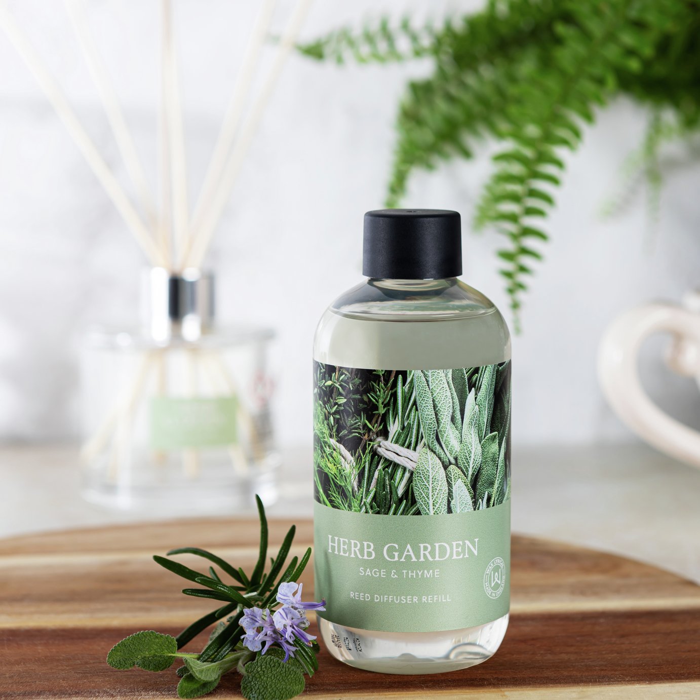Wax Lyrical 200ml Reed Diffuser Refill - Herb Garden
