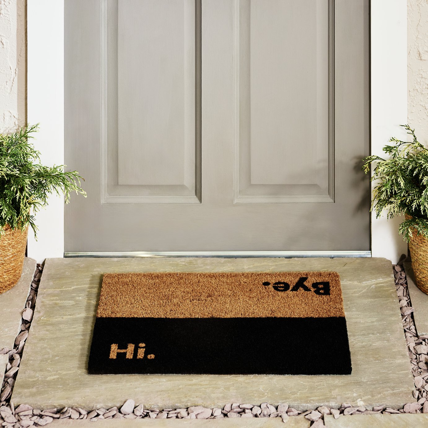 Argos Home Hi Bye Coir Mat - 40x60cm