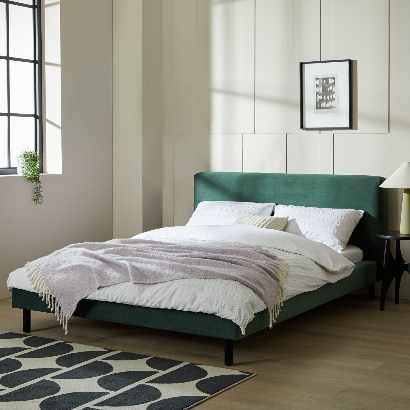 Habitat Julien Velvet Bed Frame