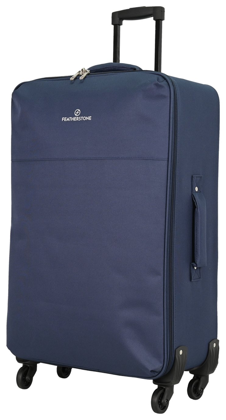Featherstone 4 Wheel Soft Suitcase - Large, Navy