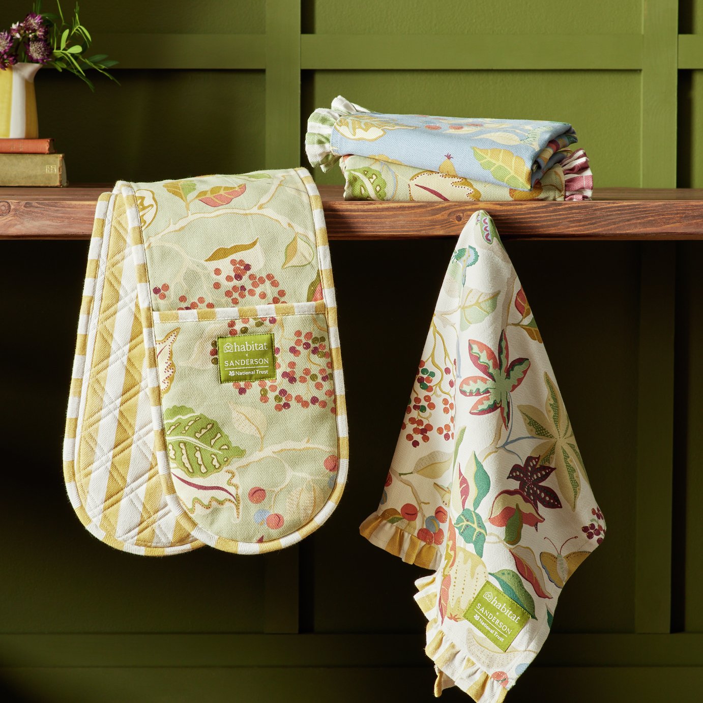 Habitat x Sanderson & National Trust Berries Textile Set