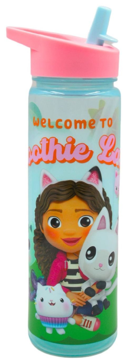 Hox Gabby's DollHouse Blue & Pink Sipper Water Bottle -600ml