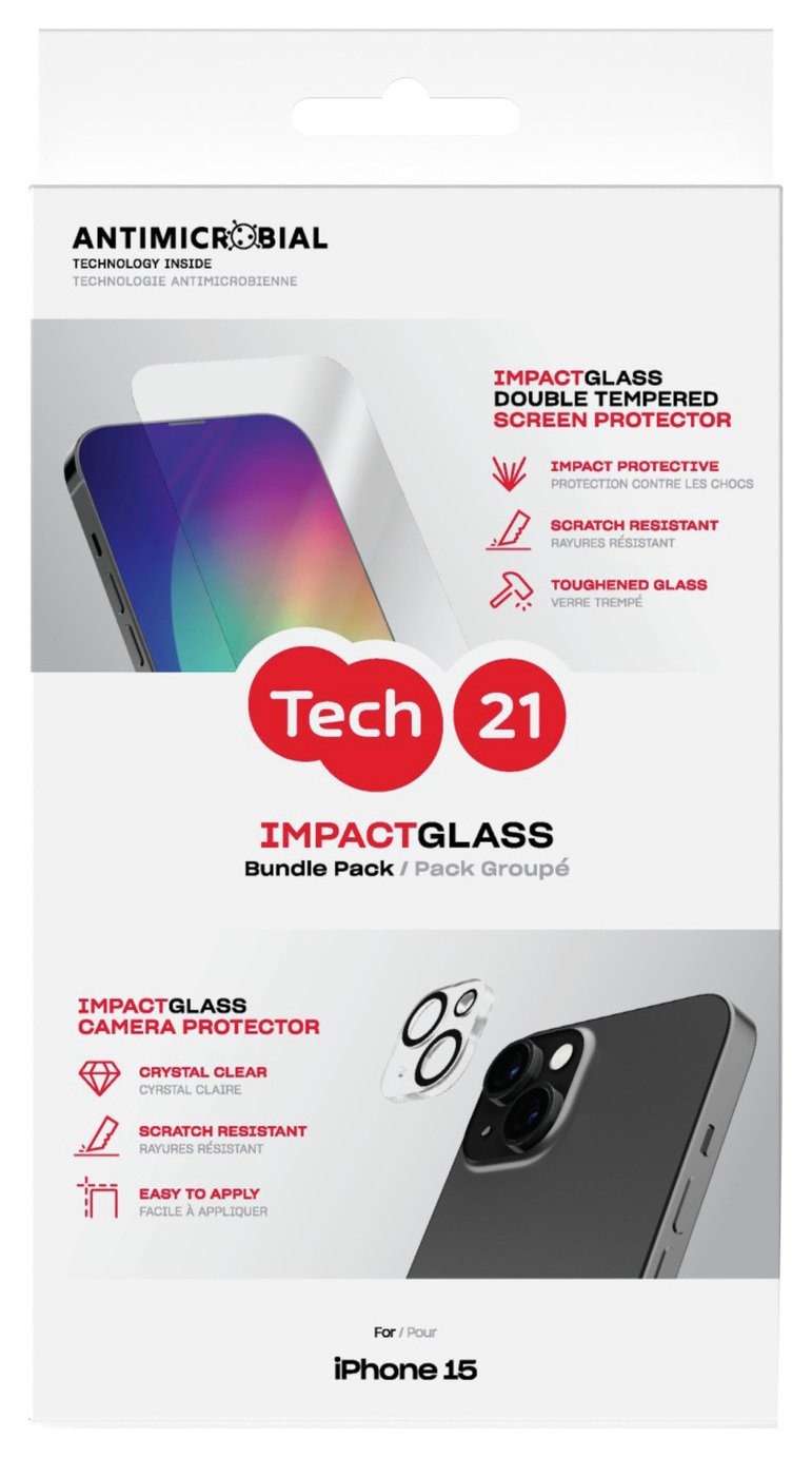 Tech21 iPhone 13/14/15/16e Screen & Camera Lens Protector