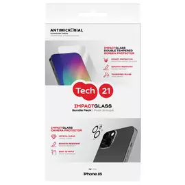 Tech21 iPhone 15 Screen And Camera Protector