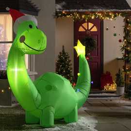 Argos Home Pre Lit Christmas Inflatable Dinosaur Decoration