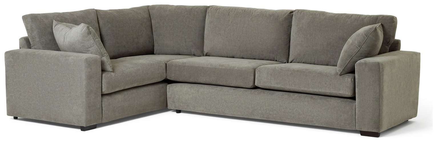 Habitat Elmdon Fabric Left Hand Corner Sofa - Grey