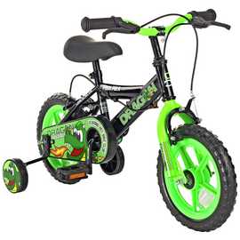 Pedal Pals 12 inch Wheel Size Boys Mountain Bike - Green