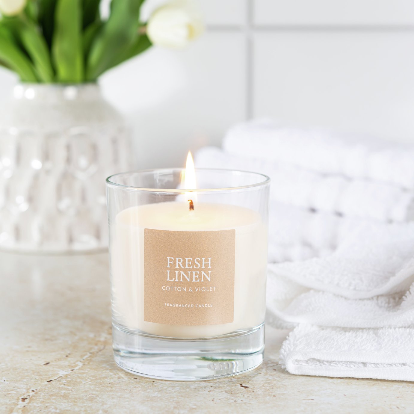 Wax Lyrical Candle - Fresh Linen