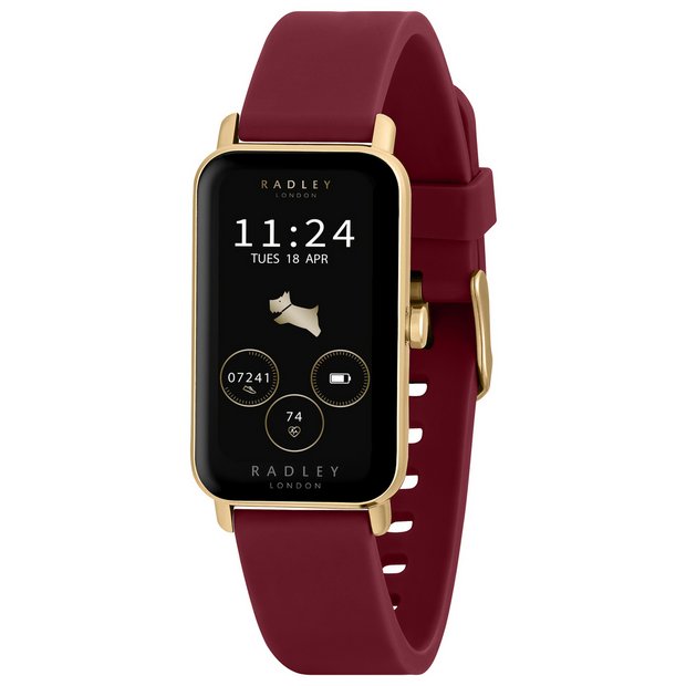Buy Radley Series 21 Red Silicone Strap Smart Watch Fitness and
