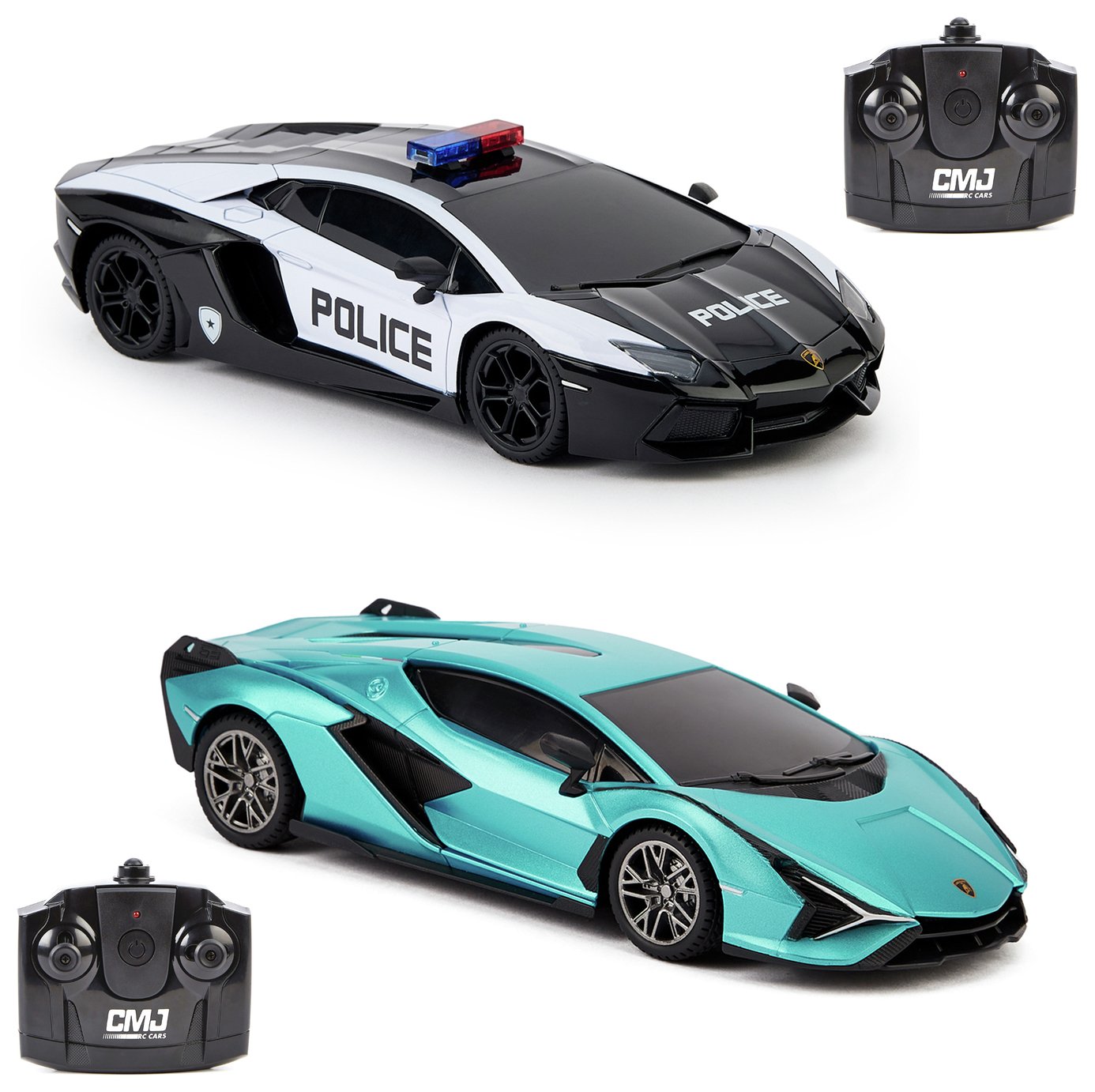 CMJ Lamborghini Police and  Sian 1:24 RC Cars