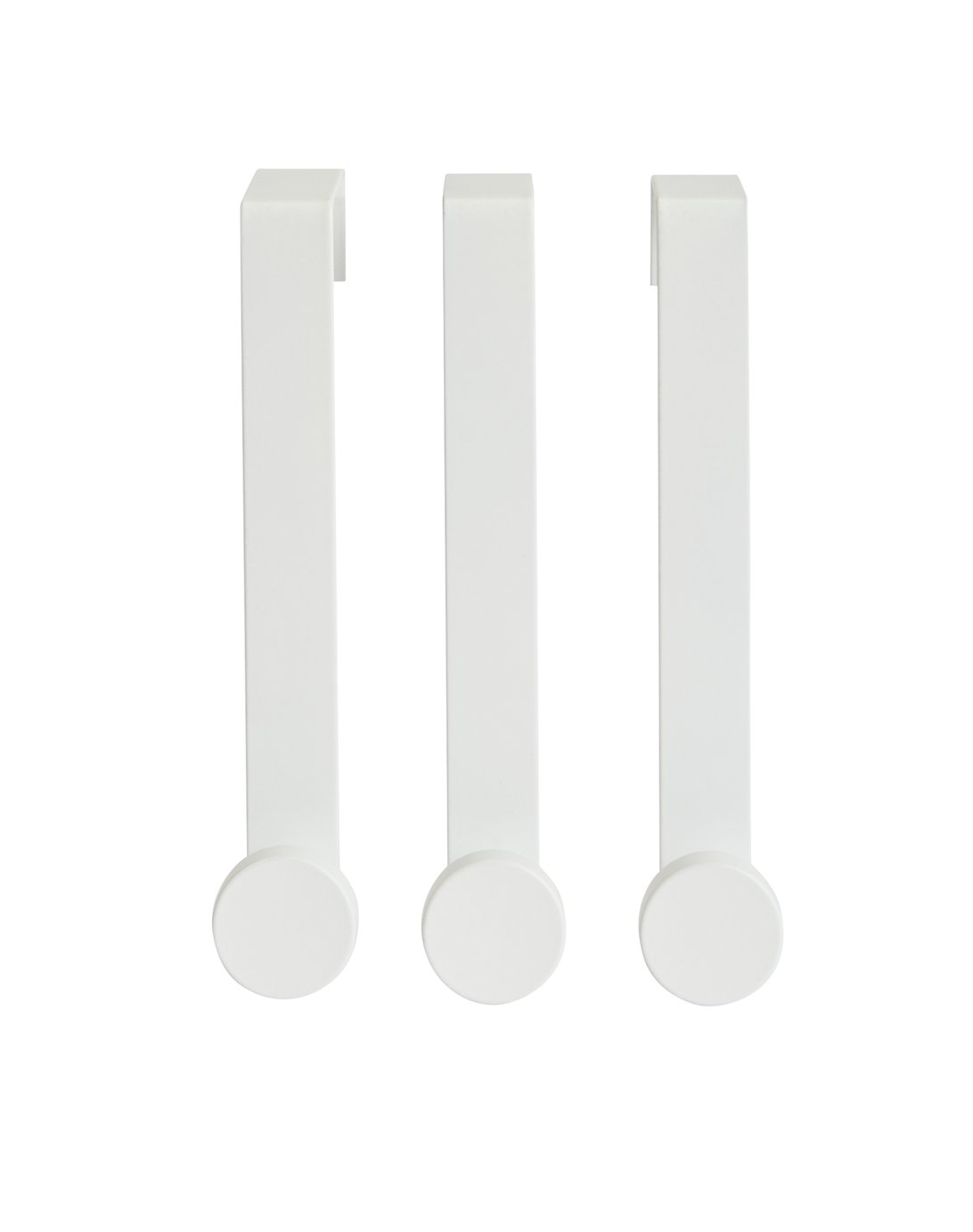 Argos Home Pack of 3 Hooks - White