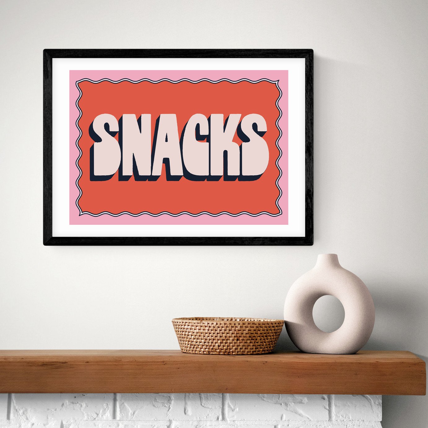 East End Prints Snacks Art Print