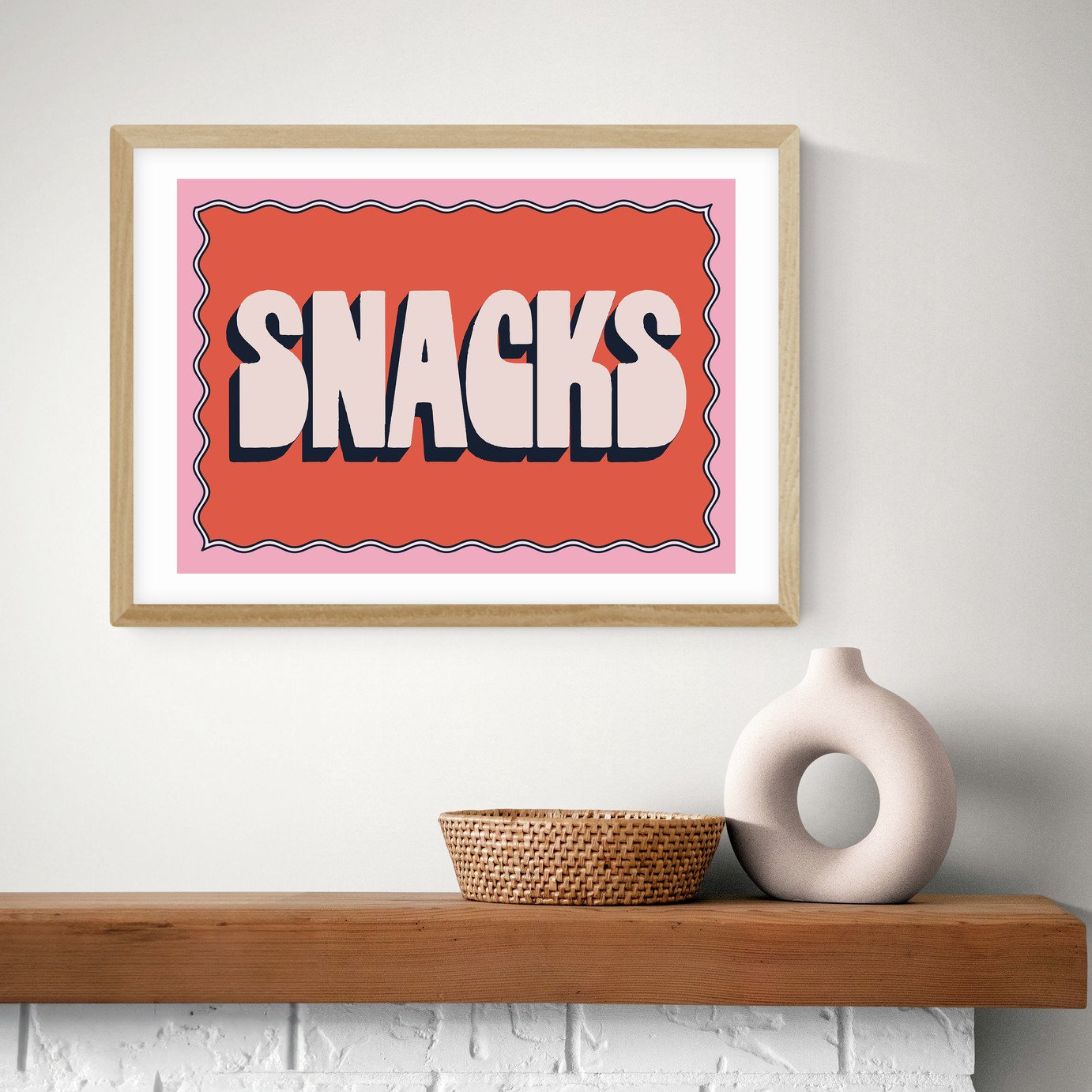 East End Prints Snacks Art Print
