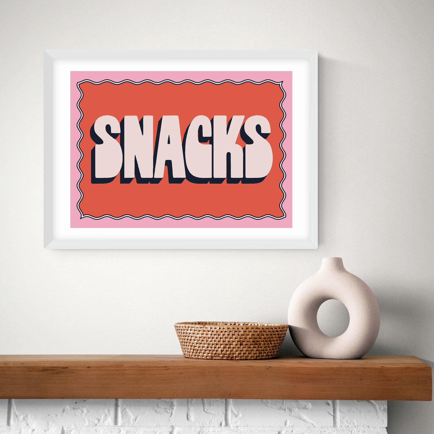 East End Prints Snacks Art Print