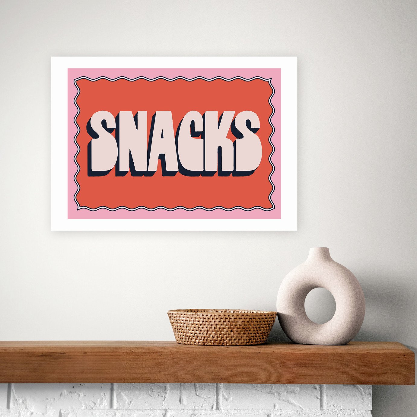 East End Prints Snacks Art Print