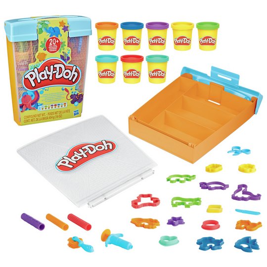 Play-Doh Rainbow Animal Storage Set with 8 Tubs