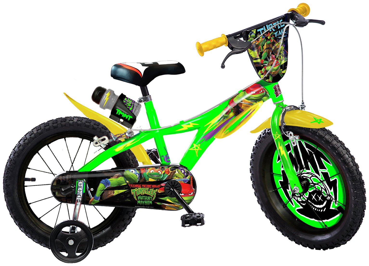 Dino Turtle Time 14 Inch Wheel Size Kids Beginner Bike