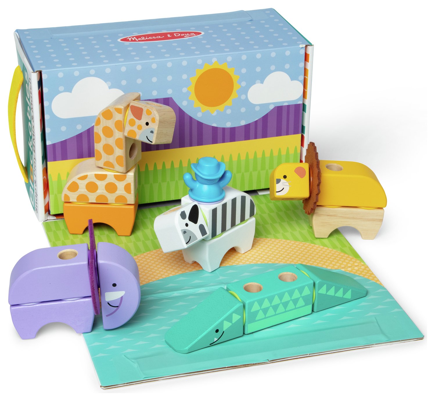 Melissa & Doug Blockables Safari Playset