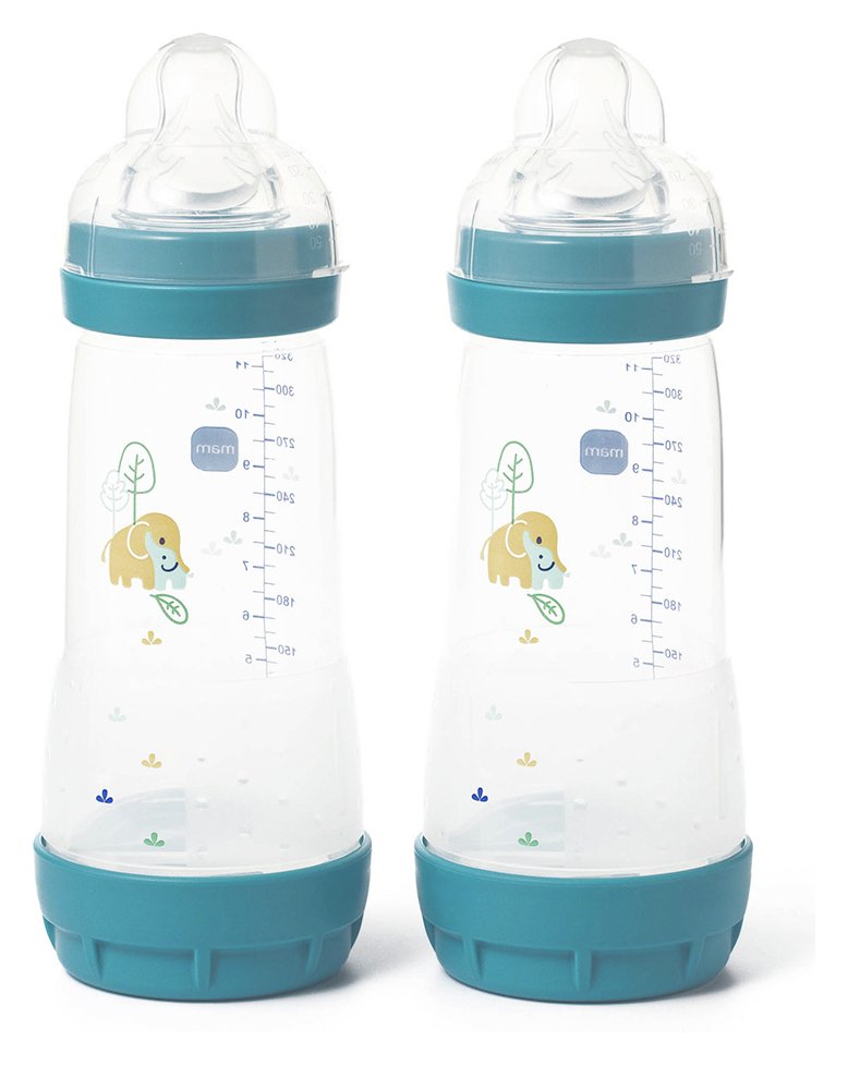 MAM Easy Start Anti-Colic 320MLBaby Bottles 2 Pack Blue