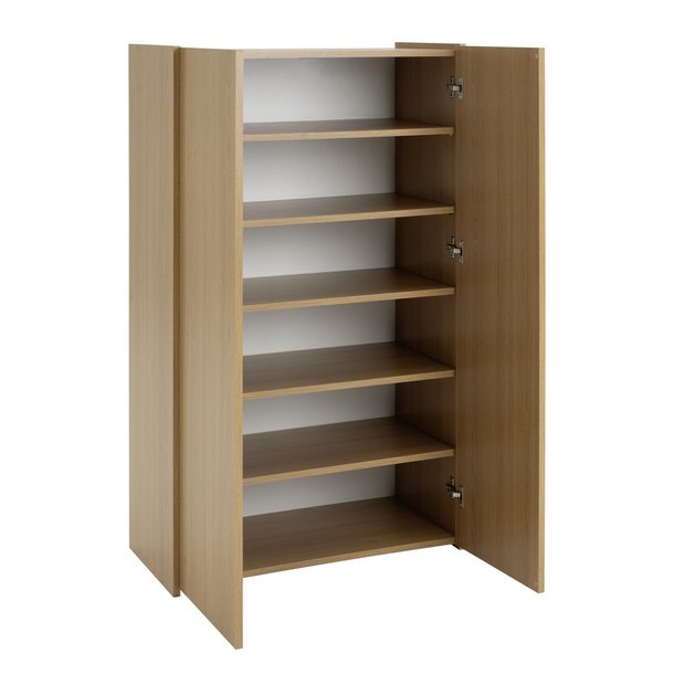 Buy Argos Home Seville 2 Door Shoe Storage Cabinet Oak Shoe storage Argos