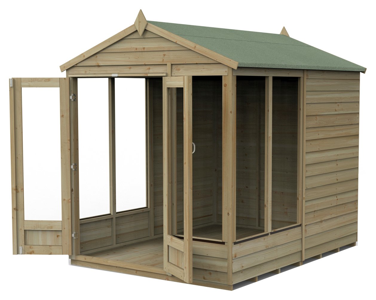 Forest 4Life Overlap Apex Summerhouse - 6 x 8ft