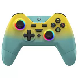 Gioteck WX4+ Switch Wireless RGB Controller - Yellow & Teal