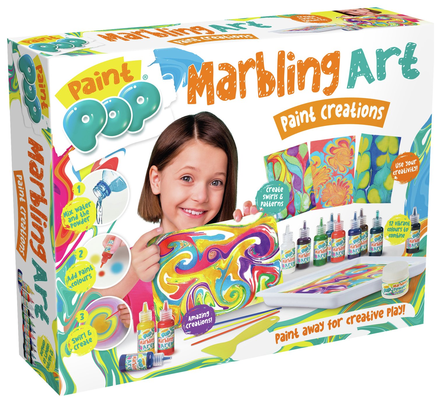 Paint Pop Marbling Set 12 Paints 