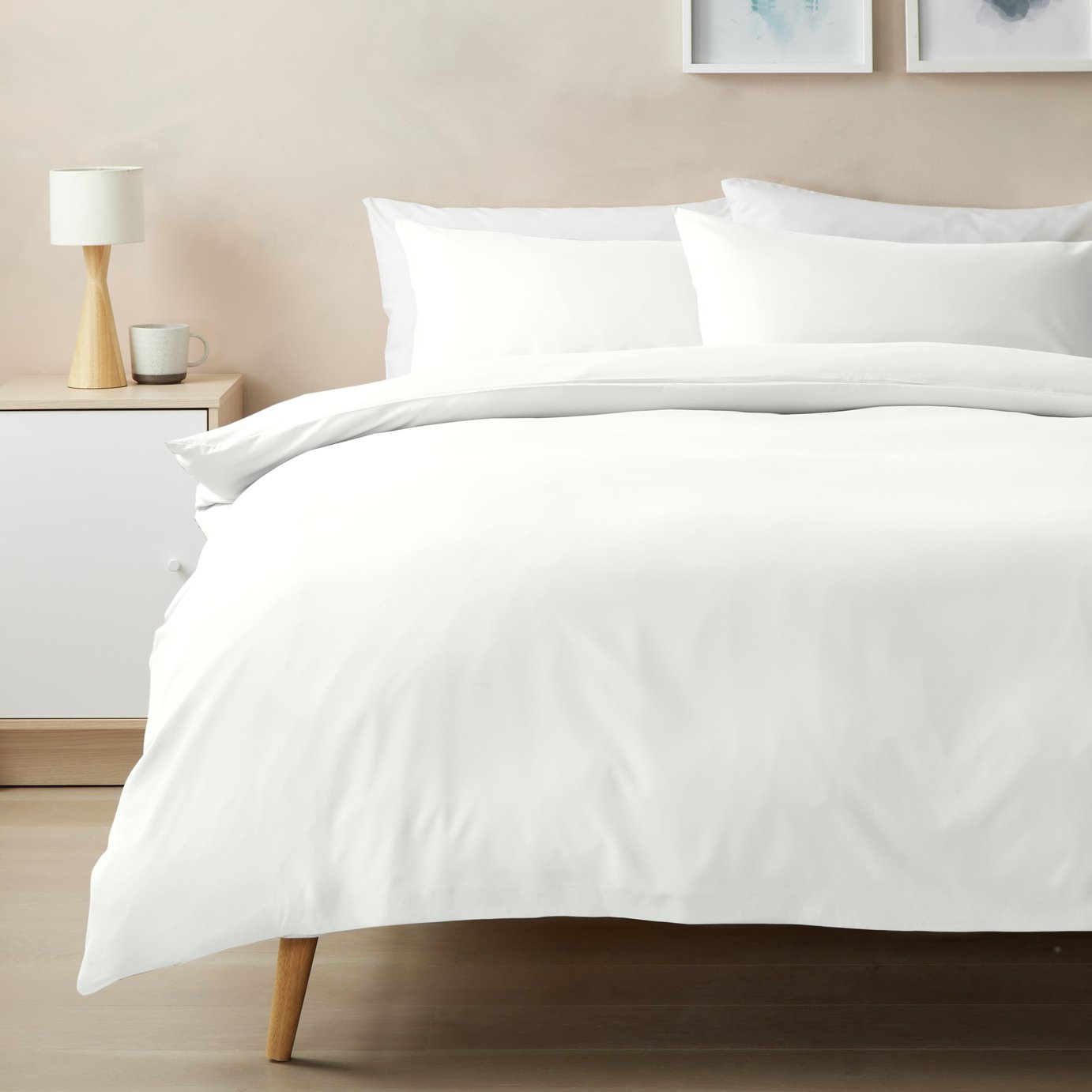  Home Essentials Soft Touch White Bedding Set - Double