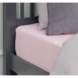 Argos Home Fleece 28cm Fitted Sheet
