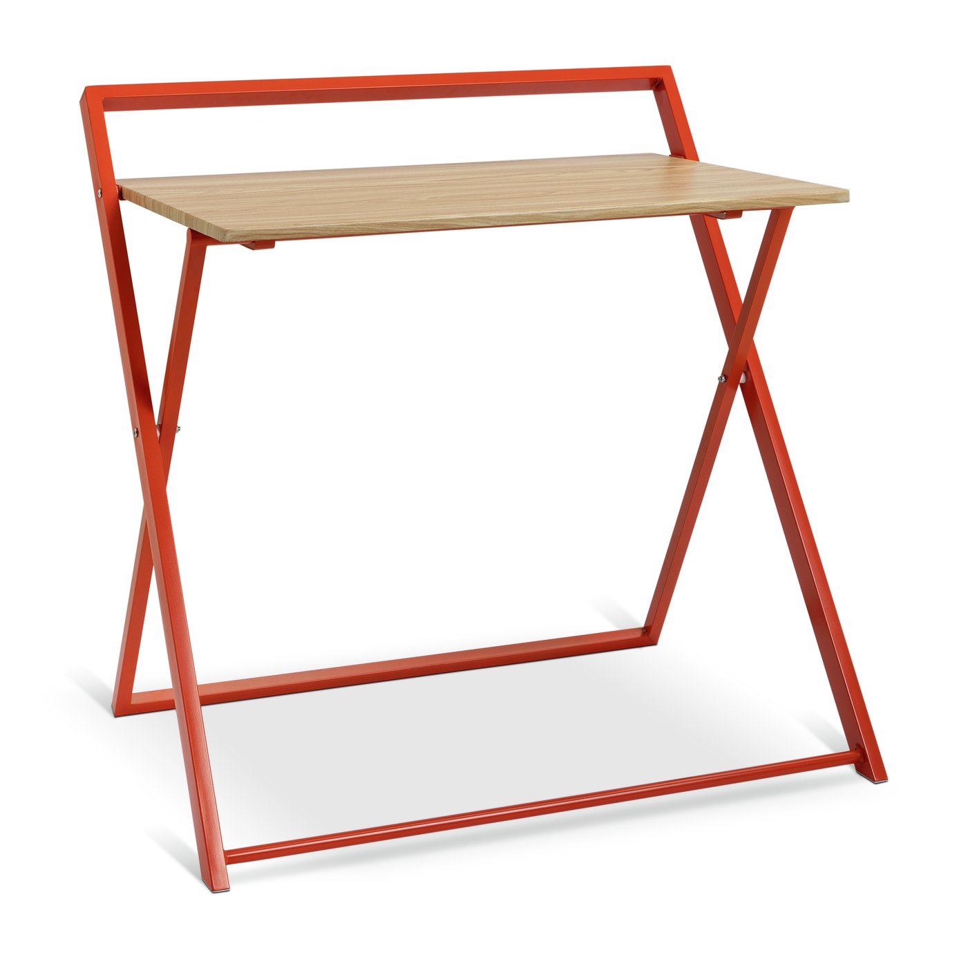 Habitat Compact Folding Office Desk - Red