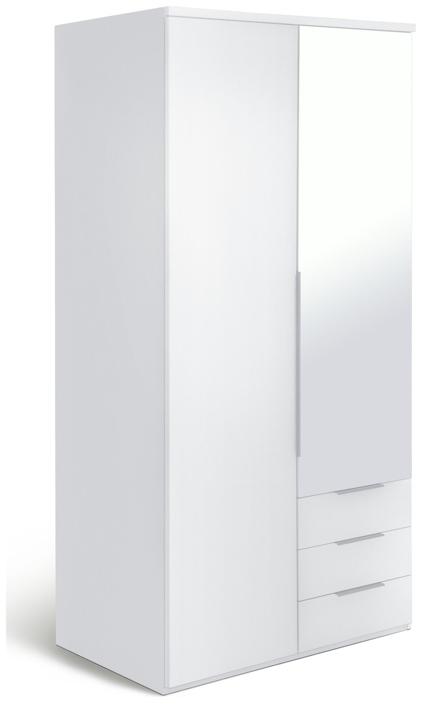 Argos Home Hallingford 2 Door 3 Drawer Mirror Wardrobe 