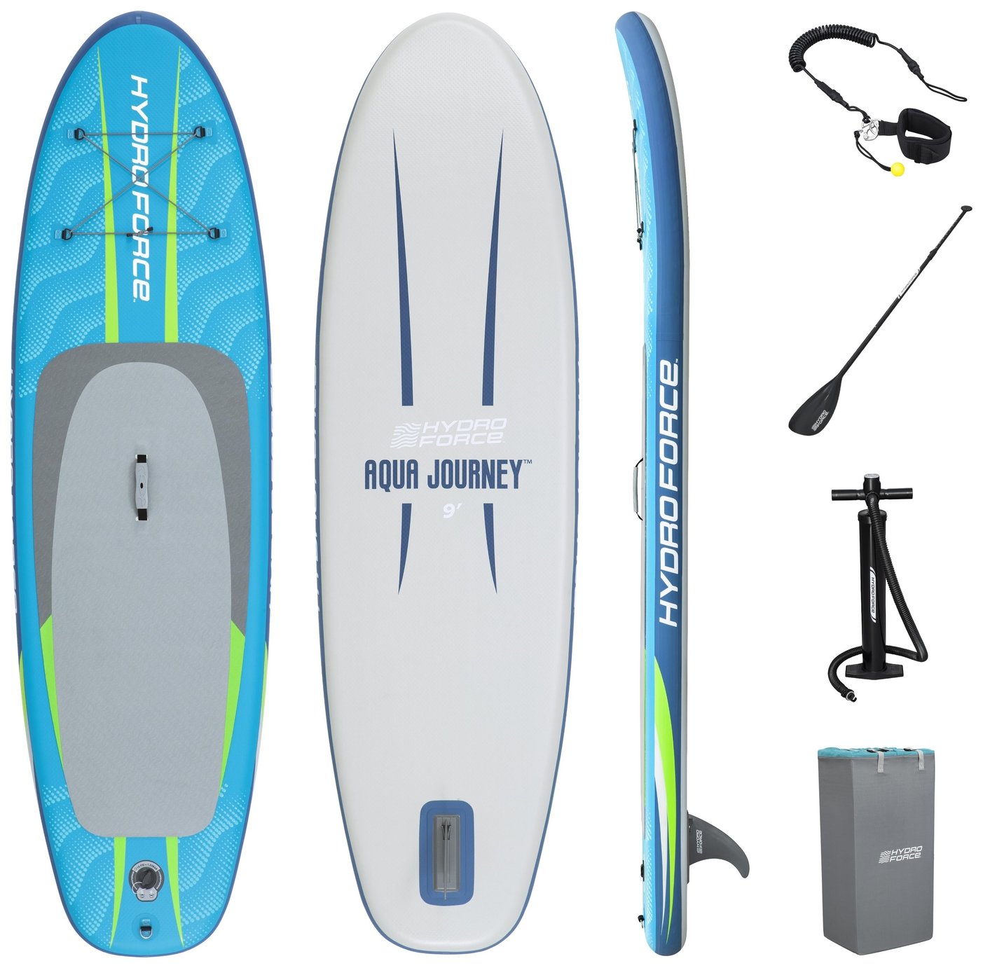 Hydro-Force Aqua Journey 9' Stand-Up Paddleboard Set