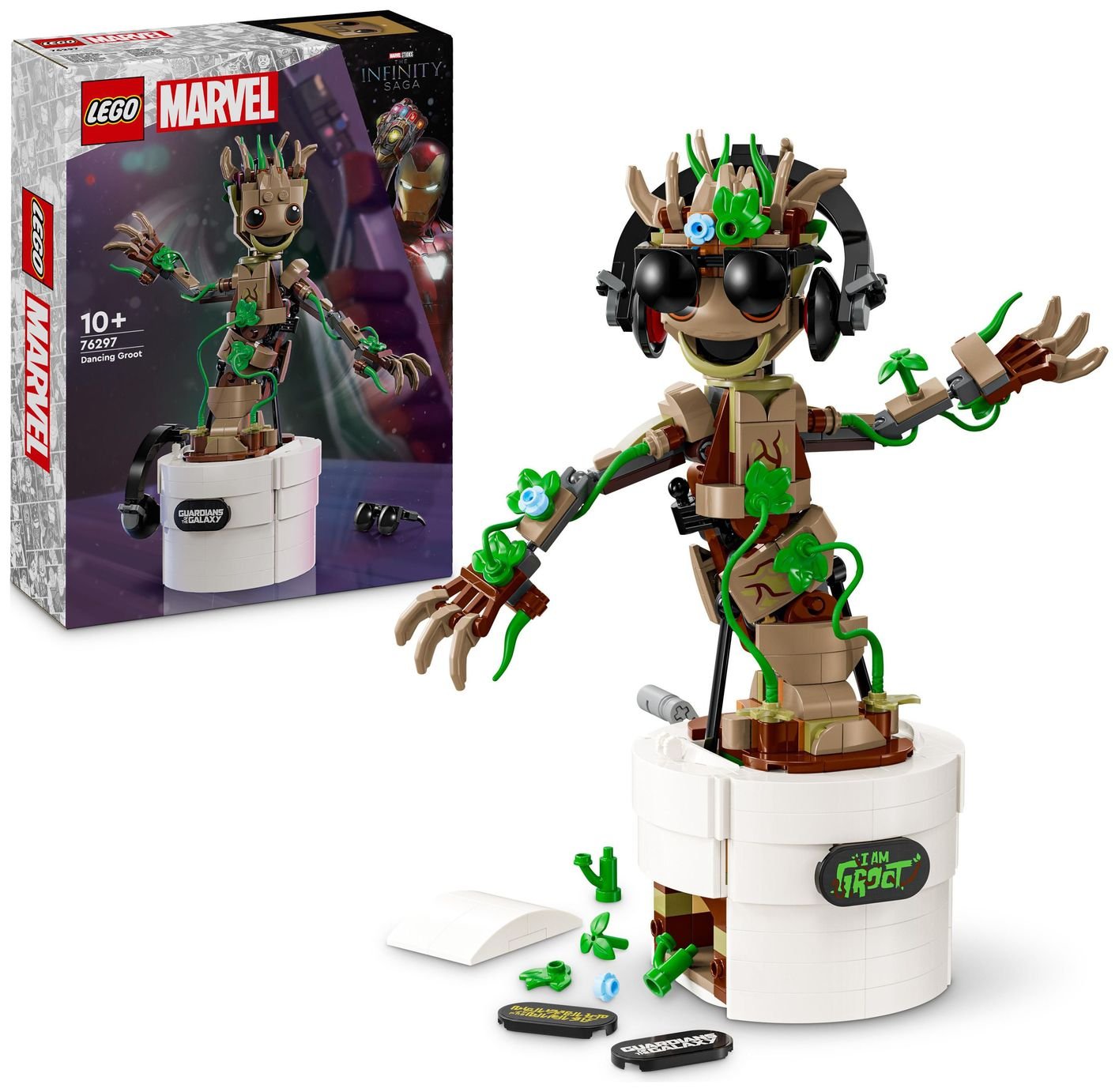LEGO Marvel Dancing Groot Buildable Animated Toy 76297
