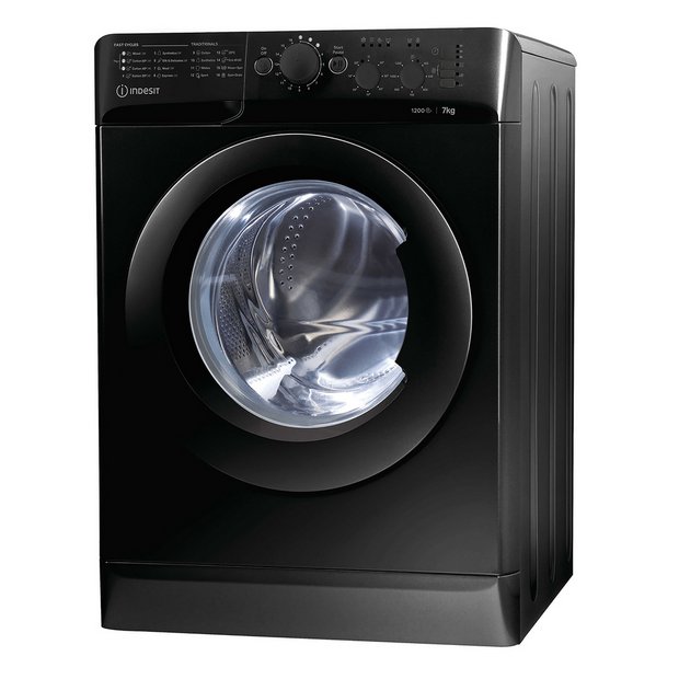 Buy Indesit MTWC71252K ECO 7KG 1200 Spin Washing Machine - Black | Washing machines | Argos