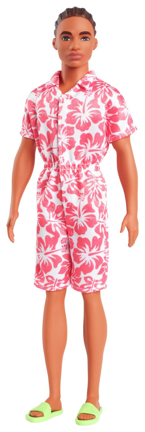 Barbie Fashionistas Ken Doll with Coral Jumpsuit - 32cm