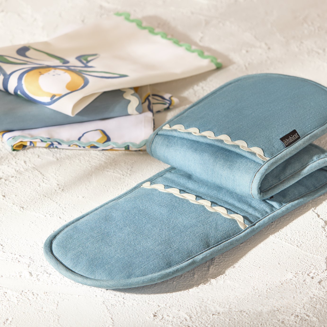 Habitat Lemon Textile Set - Denim