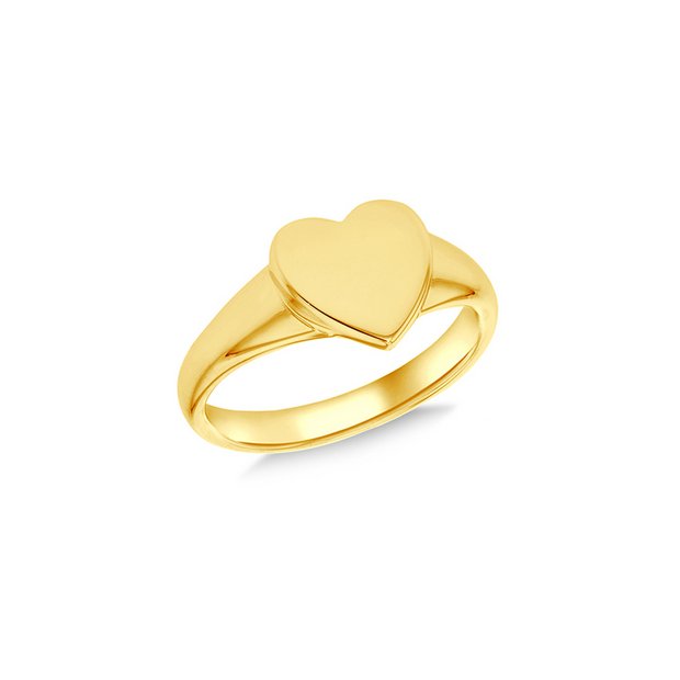 Gold love sale heart ring