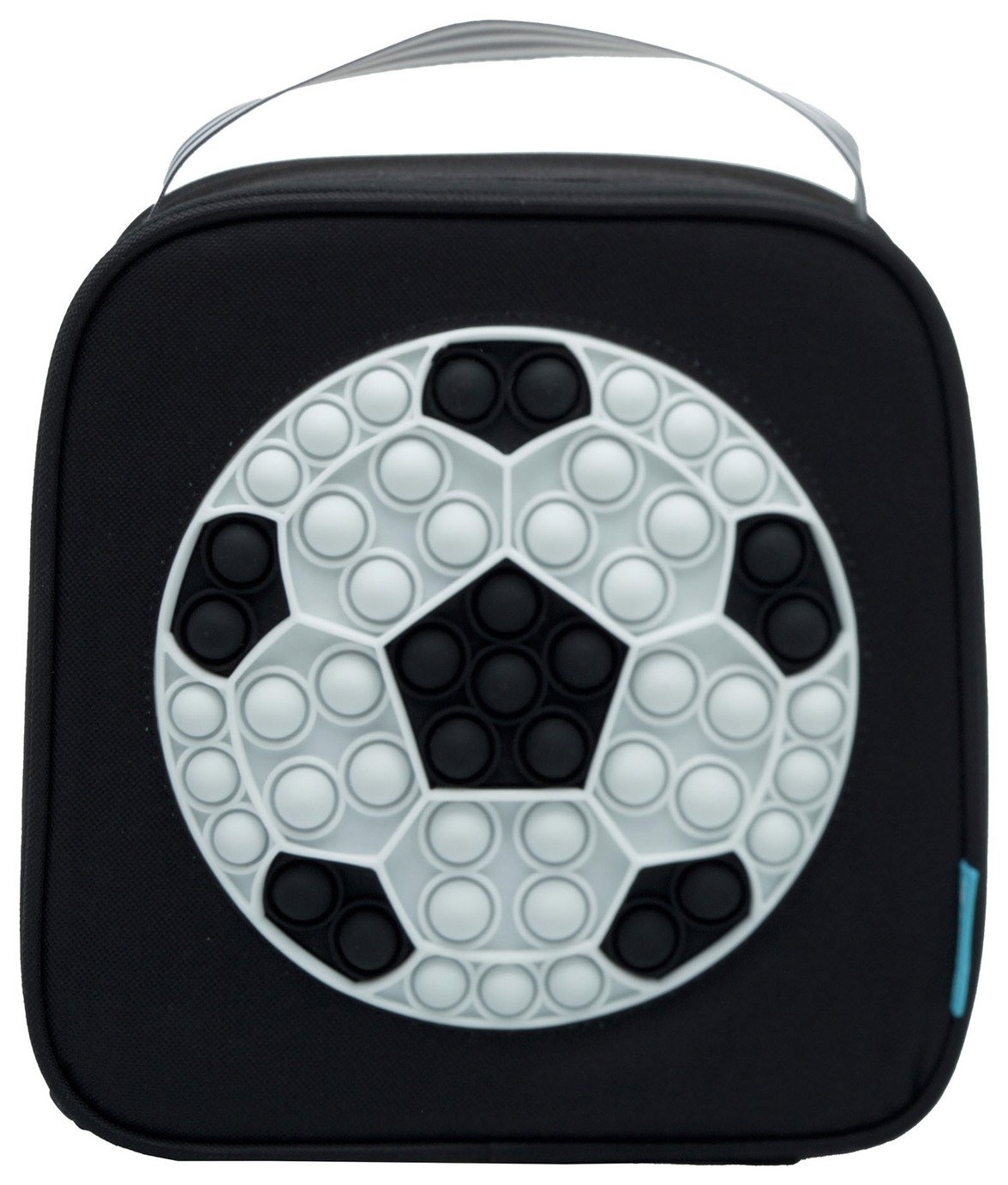 Smash Football Pop It Black Lunch Bag