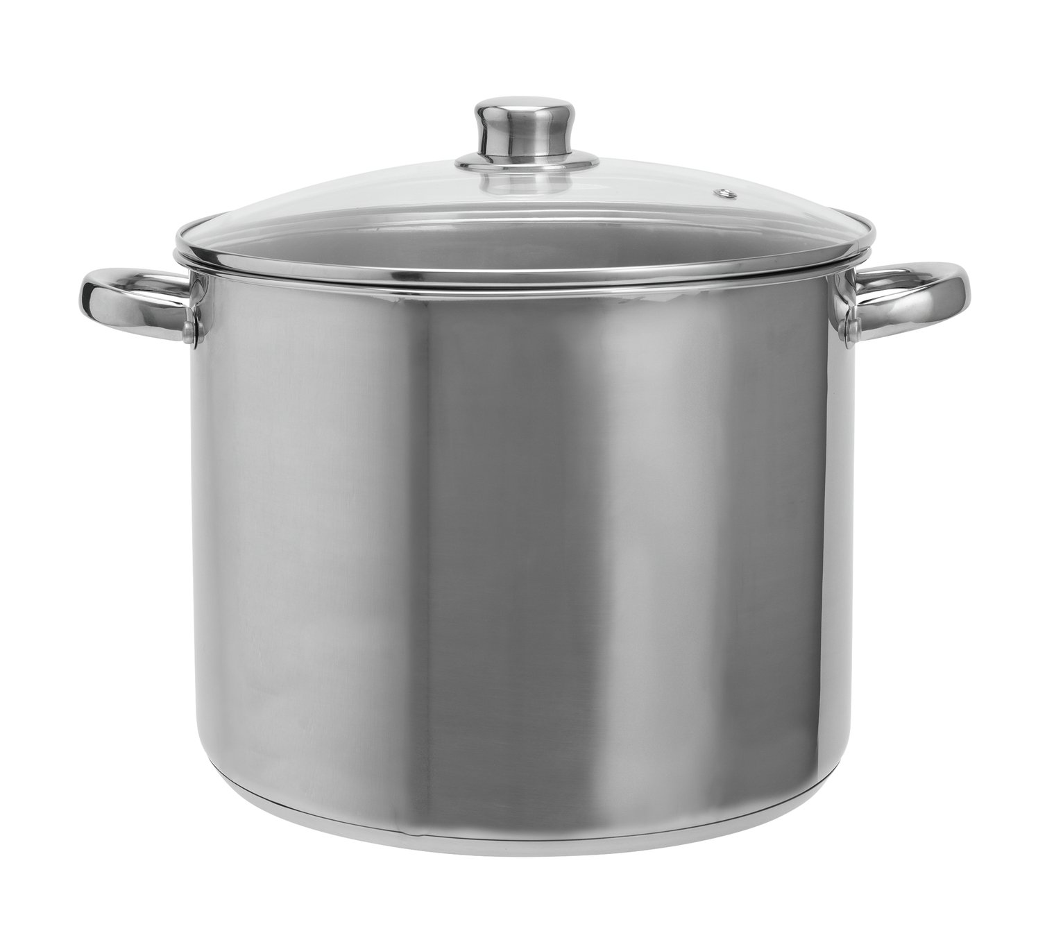 Argos Home 28cm Stainless Steel Stock Pot