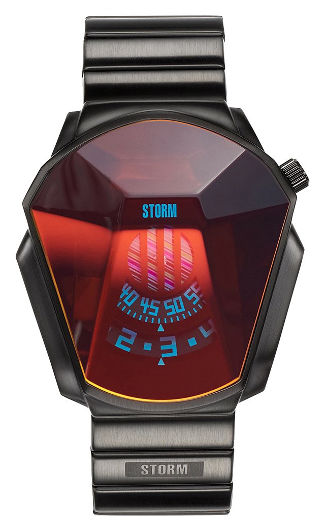 STORM Darth Stainless Steel Red Dial Watch